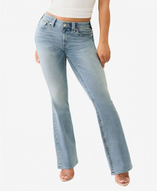 【送料無料】 トゥルーレリジョン レディース デニムパンツ ボトムス Women's Becca Bootcut Denim Jeans Peak Spot