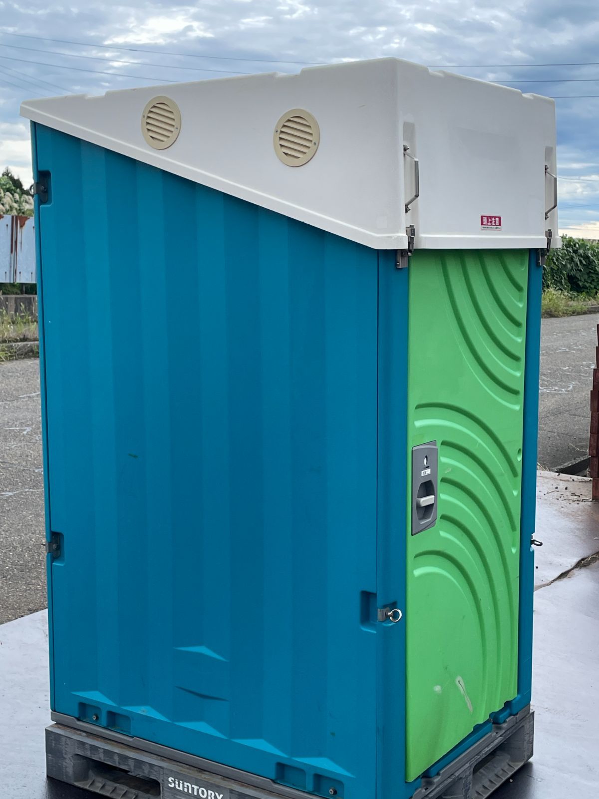 仮設トイレ 車載トイレ 軽トラ のせるくん