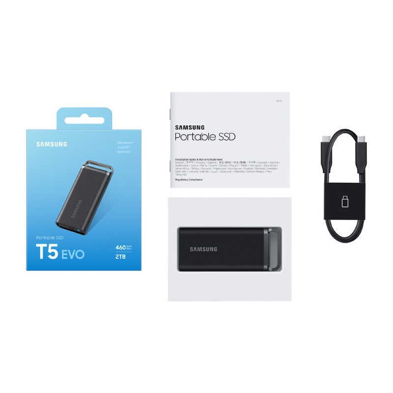 SAMSUNG Portable SSD T5 EVO ポータブル型 MU-PH2T0S-IT