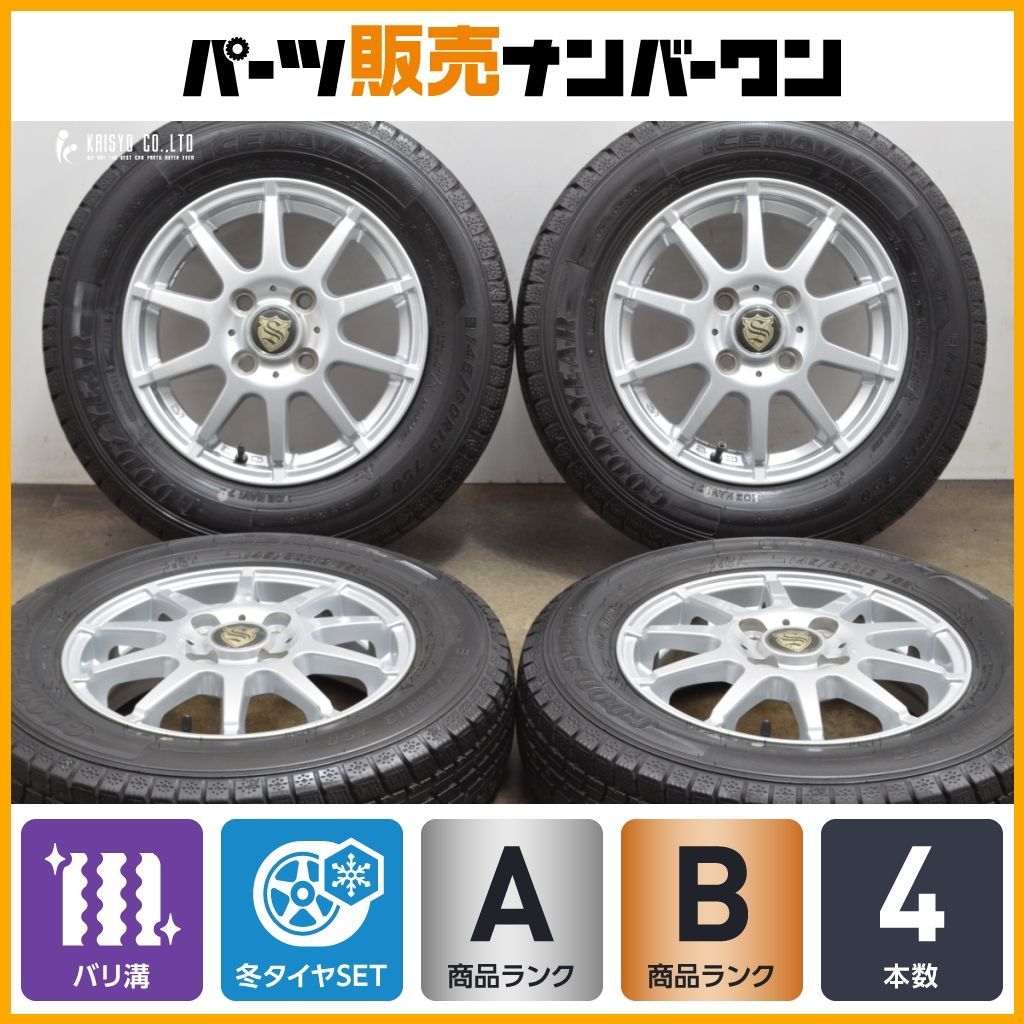 ララパーム 14in 4.5J +43 PCD100 155/65-14タイヤ付