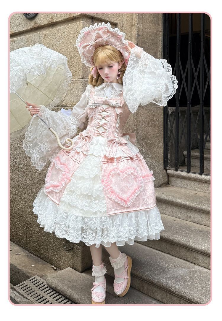 オリジナルデザイン 豪華JSKロリータワンピース