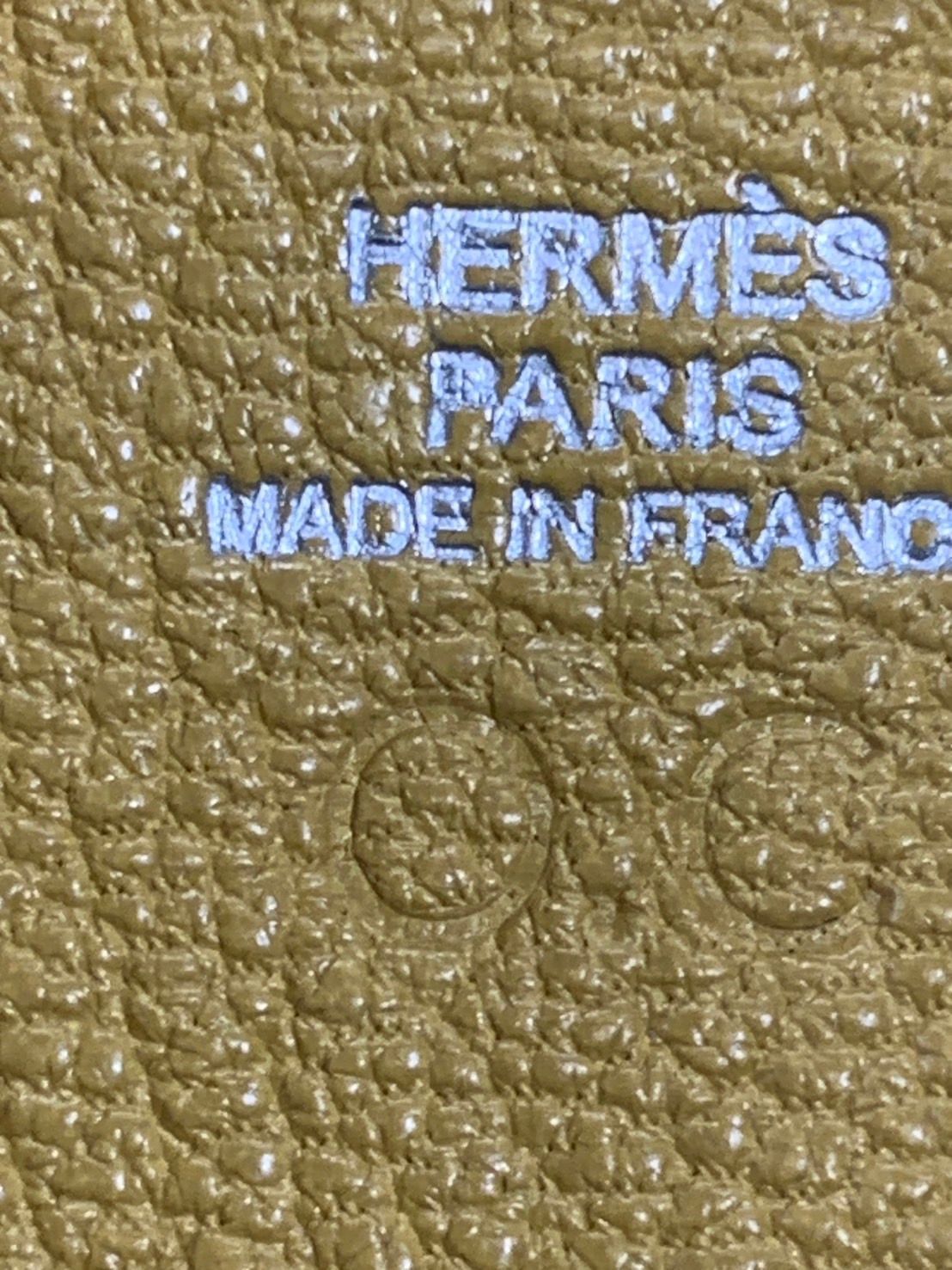 ♪1603 HERMES エルメス バスティア イニシャルあり(O.C) K□刻印