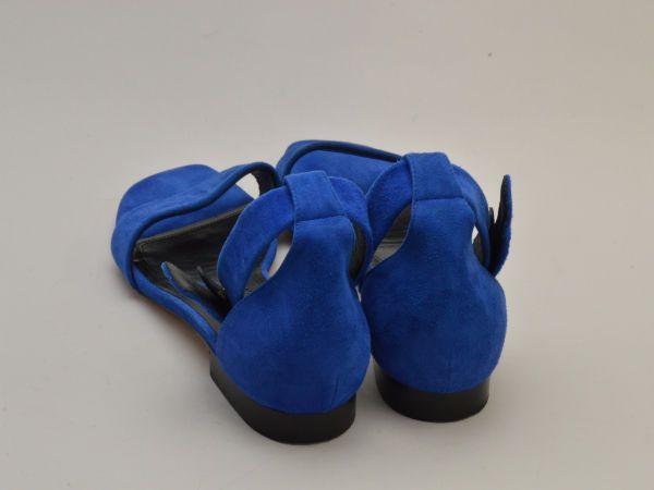 セリーヌ CELINE サンダル アンクルストラップスウェードレザー 4 Open  