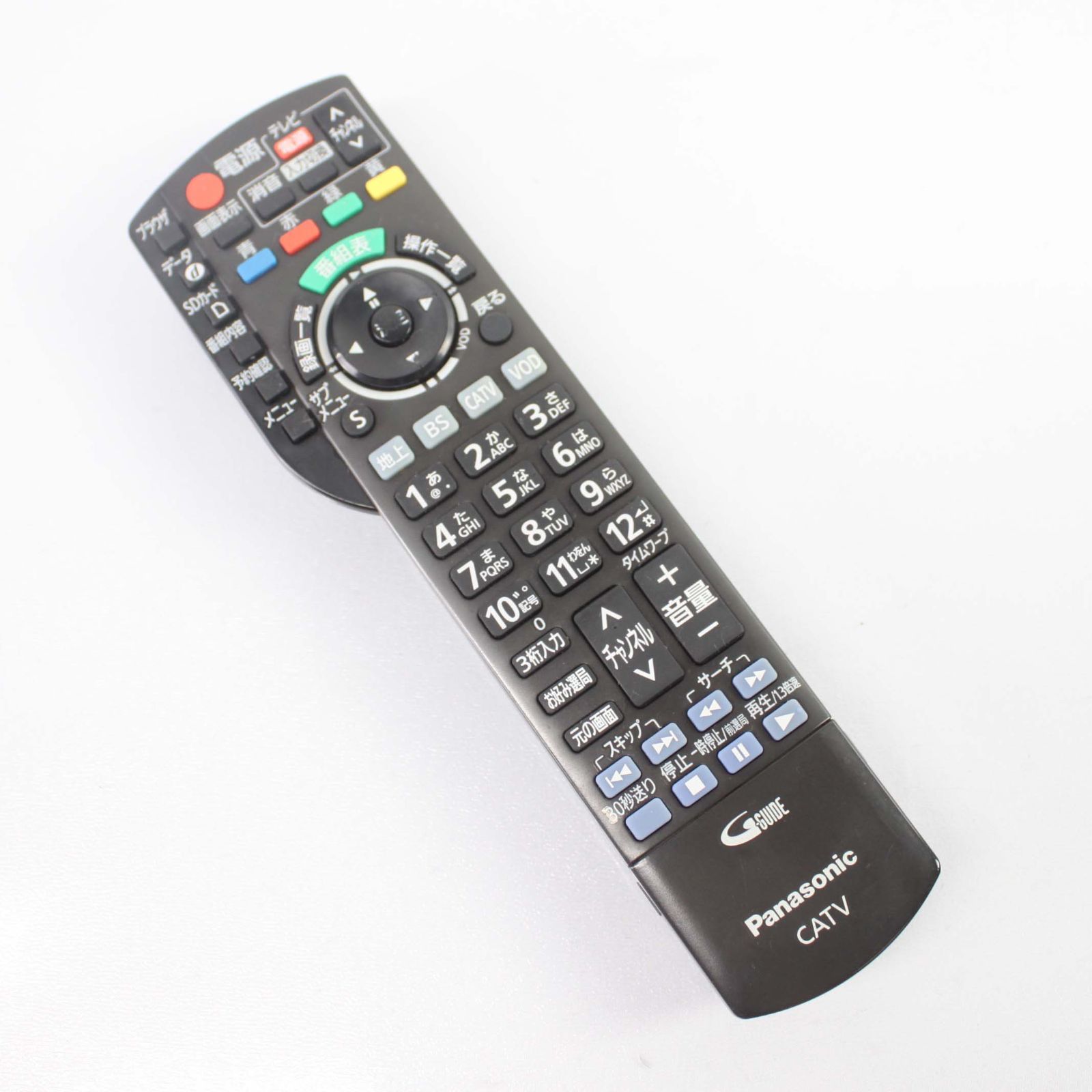 パナソニック製 ケーブルテレビ チューナー リモコン N2QAYB000526 TVチューナー CATV panasonic STB  セットトップボックス Panasonic N2QAYB000526 CATV テレビ用リモコン