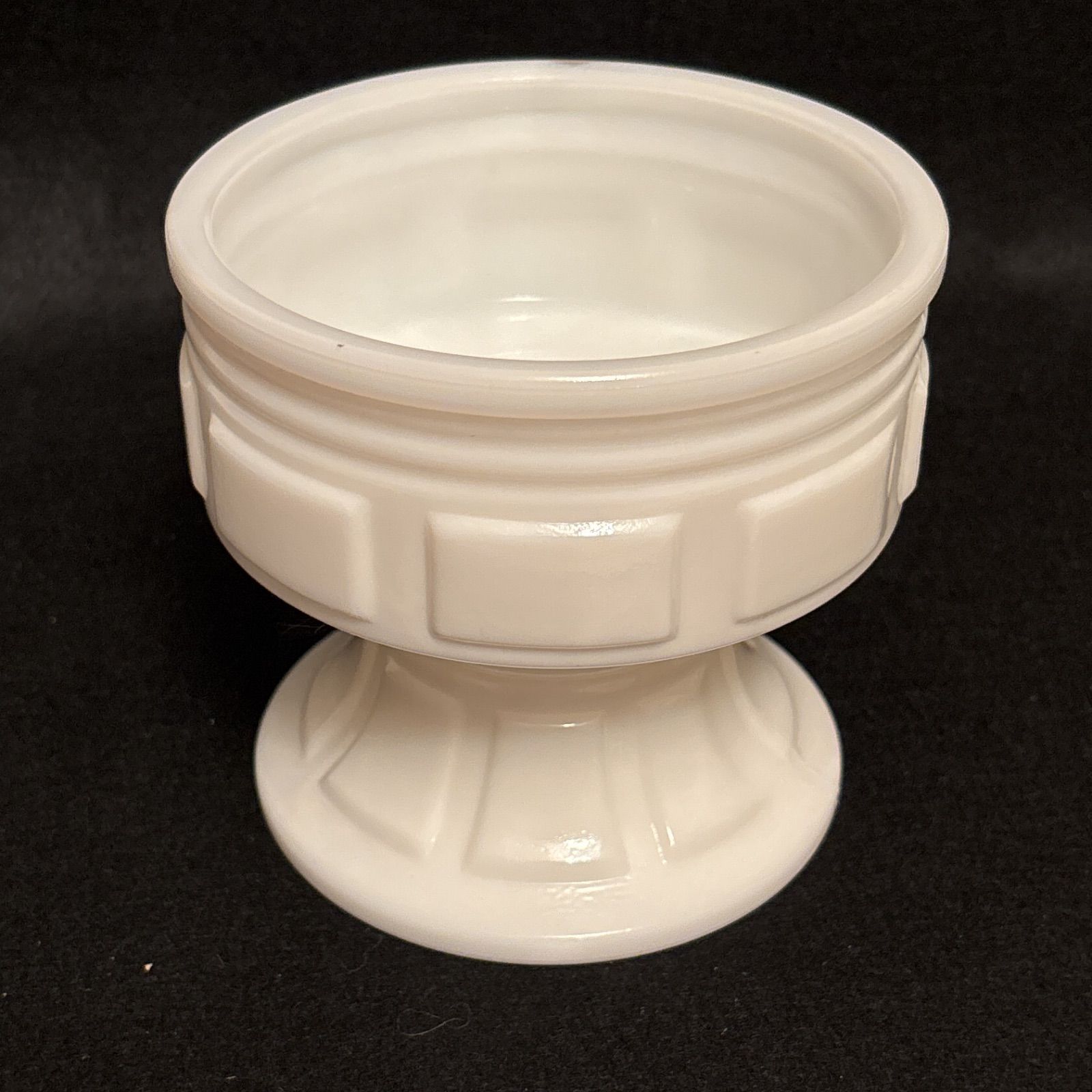 ミッドセンチュリー ヴィンテージ ミルククリスタルガラス装飾ランプ