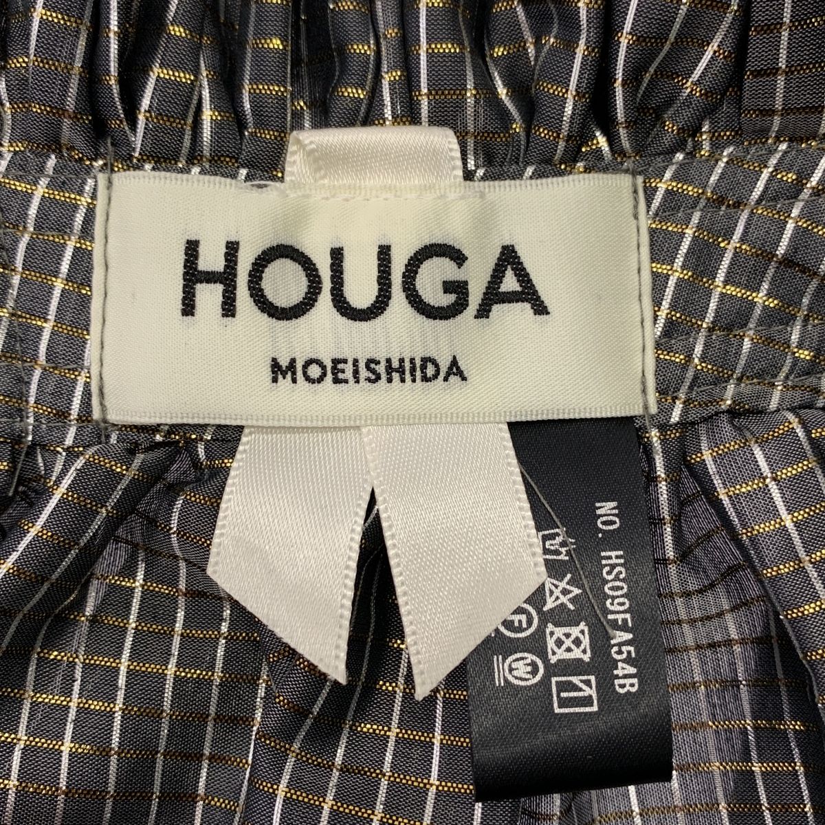 【美品】  HOUGA / ホウガ | フリル 装飾 ボリューム 付け襟 | グレー系 | レディース 美品】 HOUGA / ホウガ | フリル 装飾 ボリューム 付け襟 | グレー系