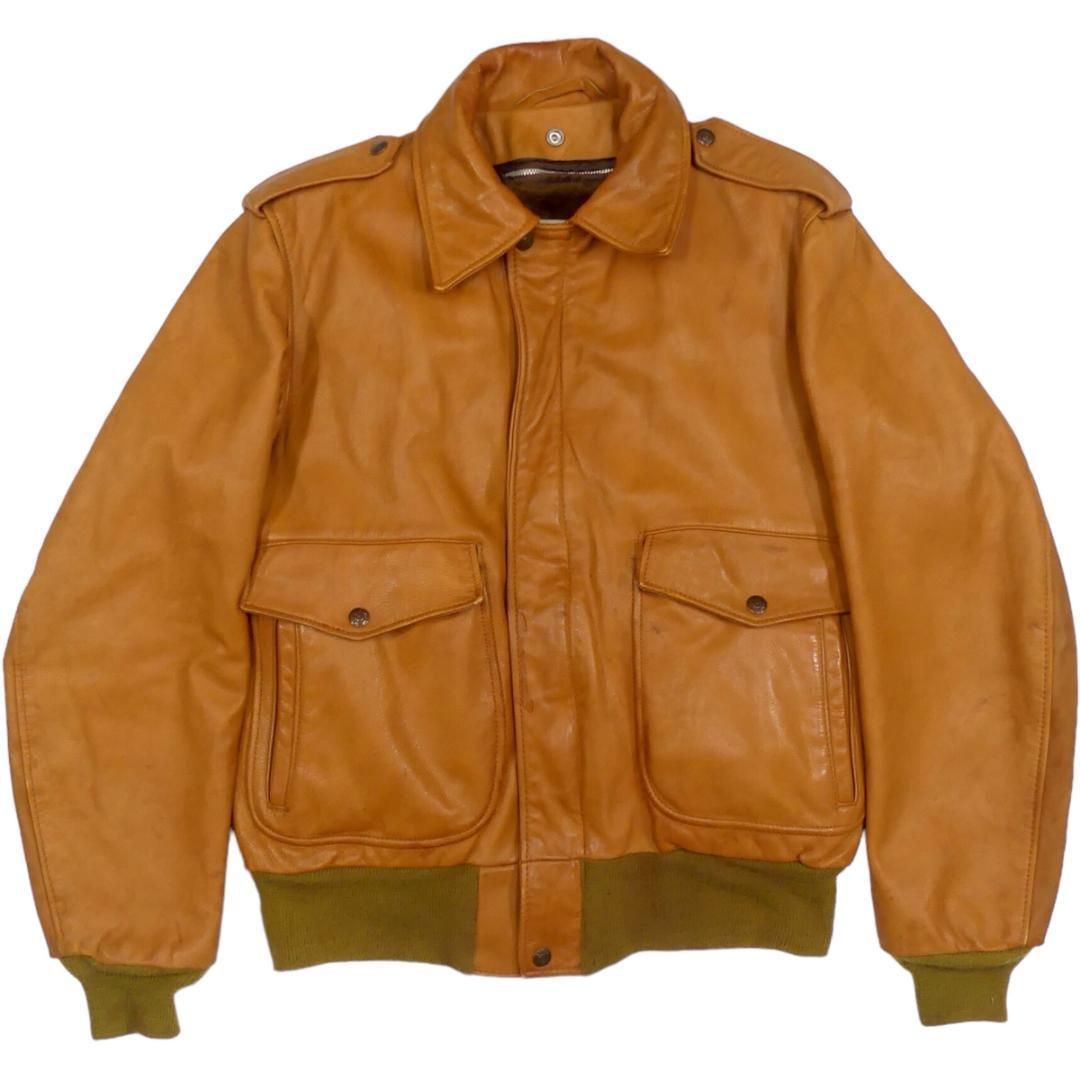 Schott ショット G-1 レザーフライトジャケット 40 茶 NS379