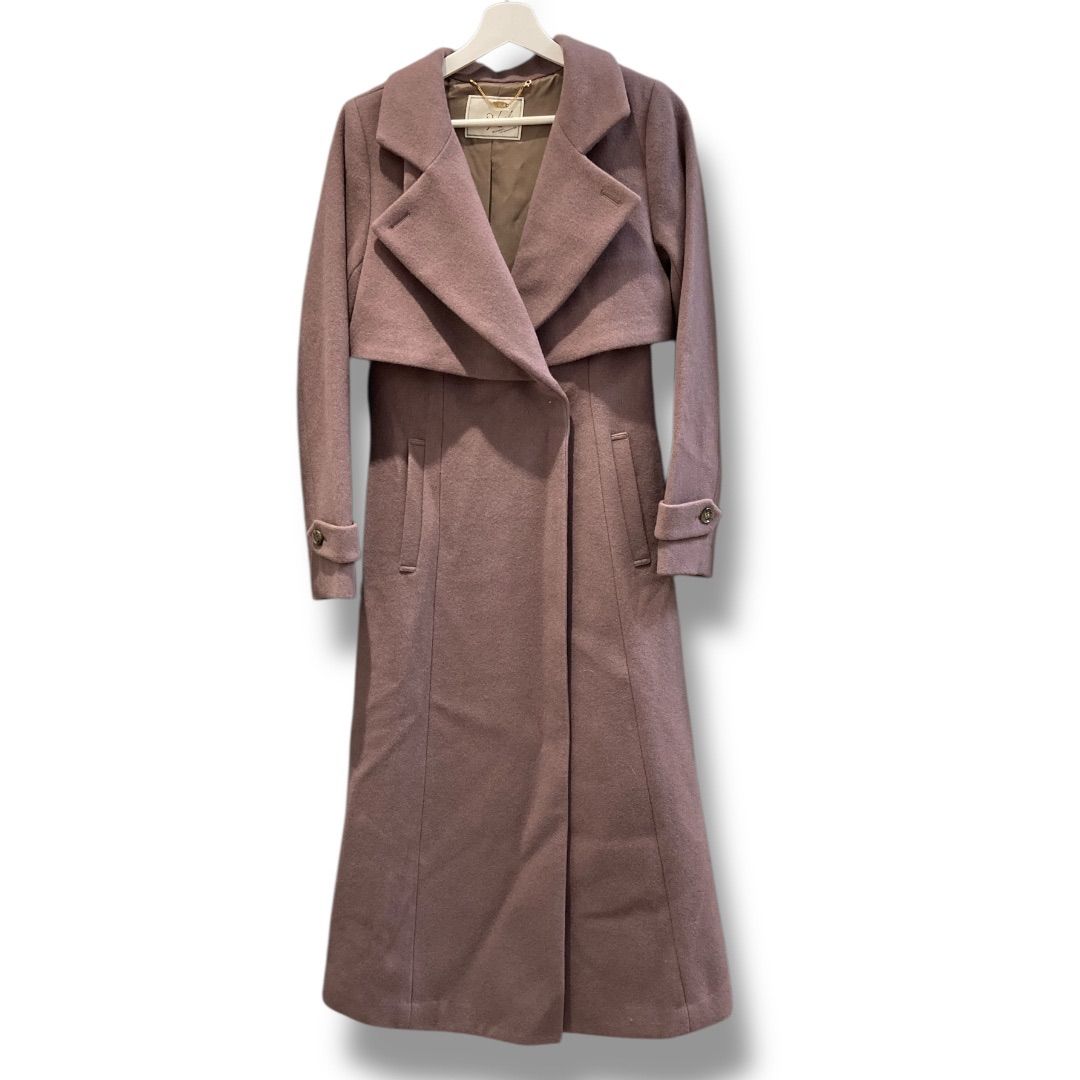 ノエラ バックプリーツウールトレンチコート 2WAYカラーバック