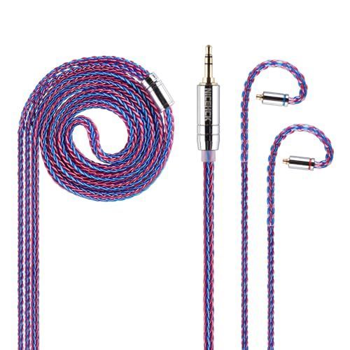 1点のみ】7N粒子単結晶銅銀メッキ リッツ構造ケーブルMMCX3.5mm 1 【1