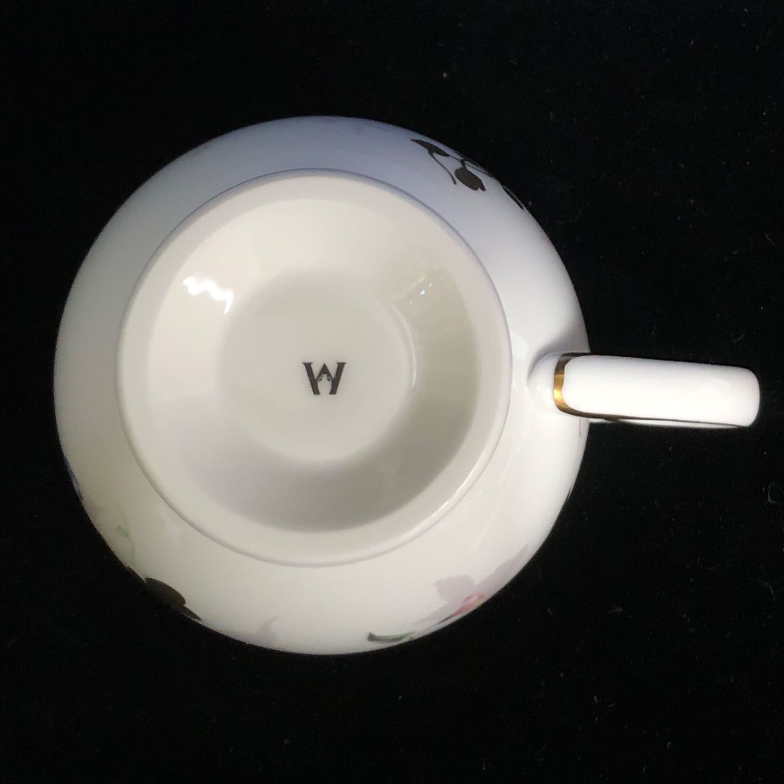 新品 未使用 ウェッジウッド ローズゴールド 金彩 ティーカップ 