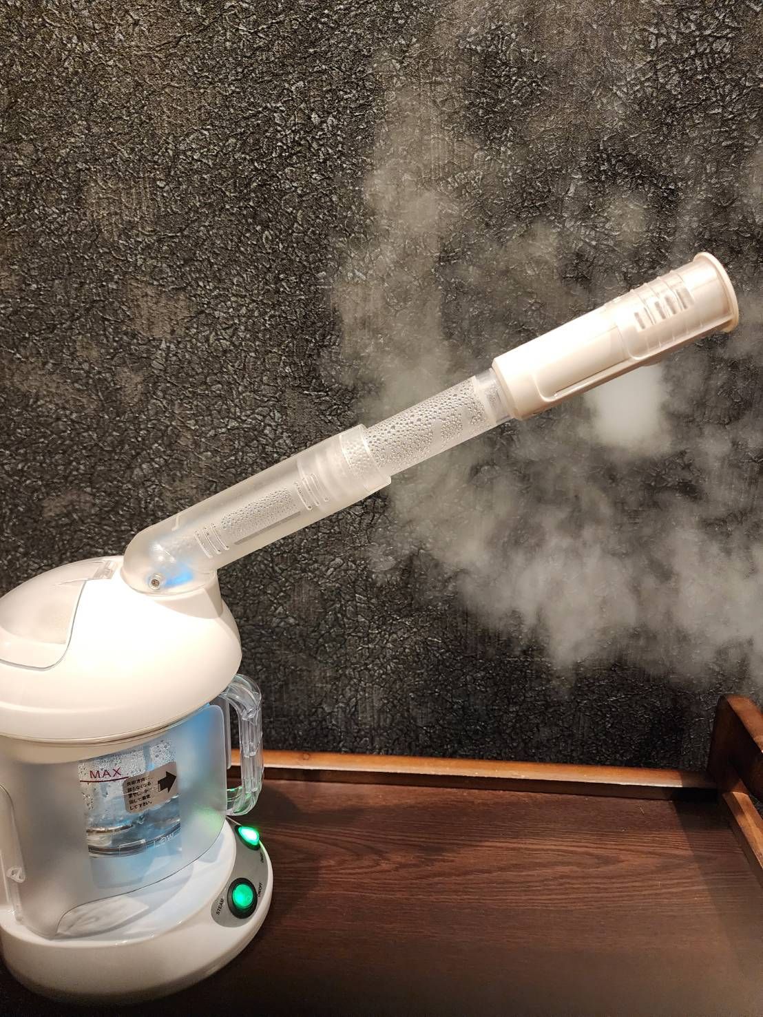 【新品未使用】業務用アロマ対応卓上フェイススチーマー オゾン付 卓上美容フェイススチーマー、アロマ対応オゾン機能付き 公式】美通販