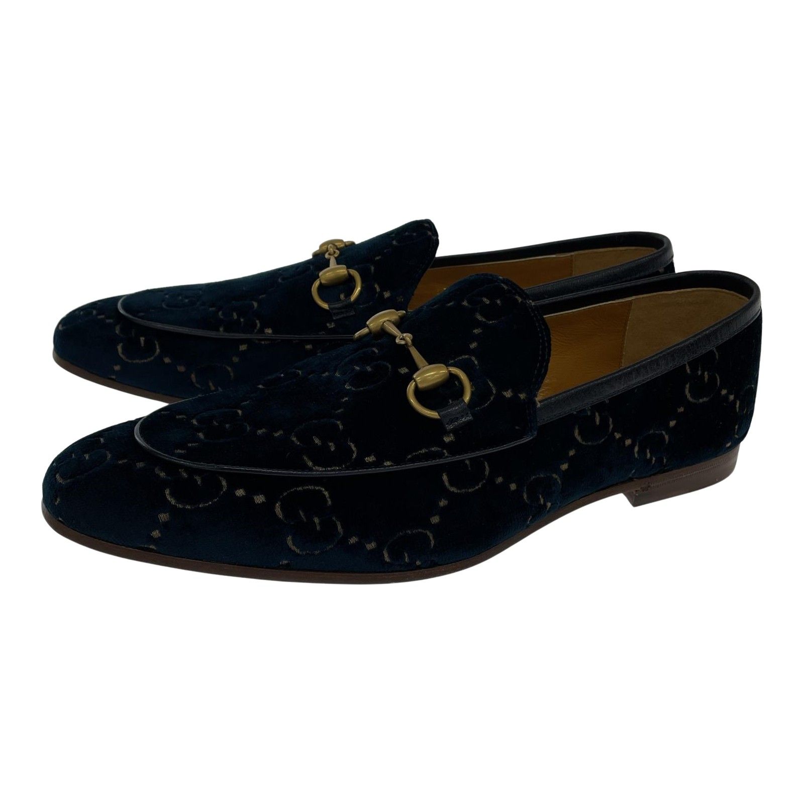 GUCCI ベロアホースビットローファー