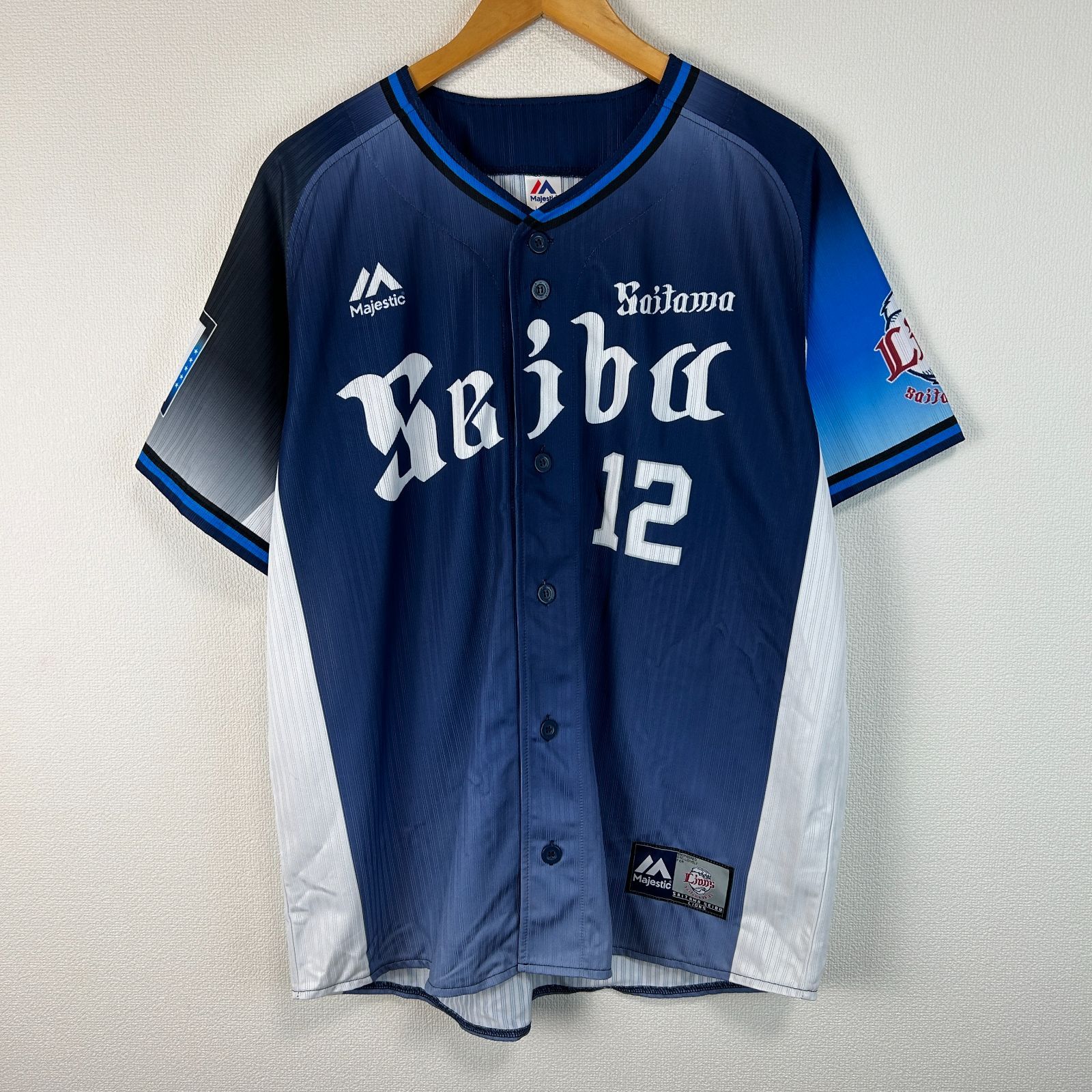 WATANABE 12 ユニフォーム 埼玉西武ライオンズ　渡邉勇太朗　L 埼玉西武ライオンズ ベースボールシャツ 限定ユニフォーム WATANABE 12