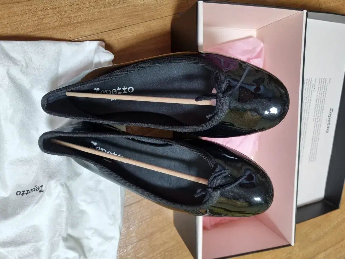 レペット repetto *バレエシューズ 36/22.5*ブラック黒レザーリボン