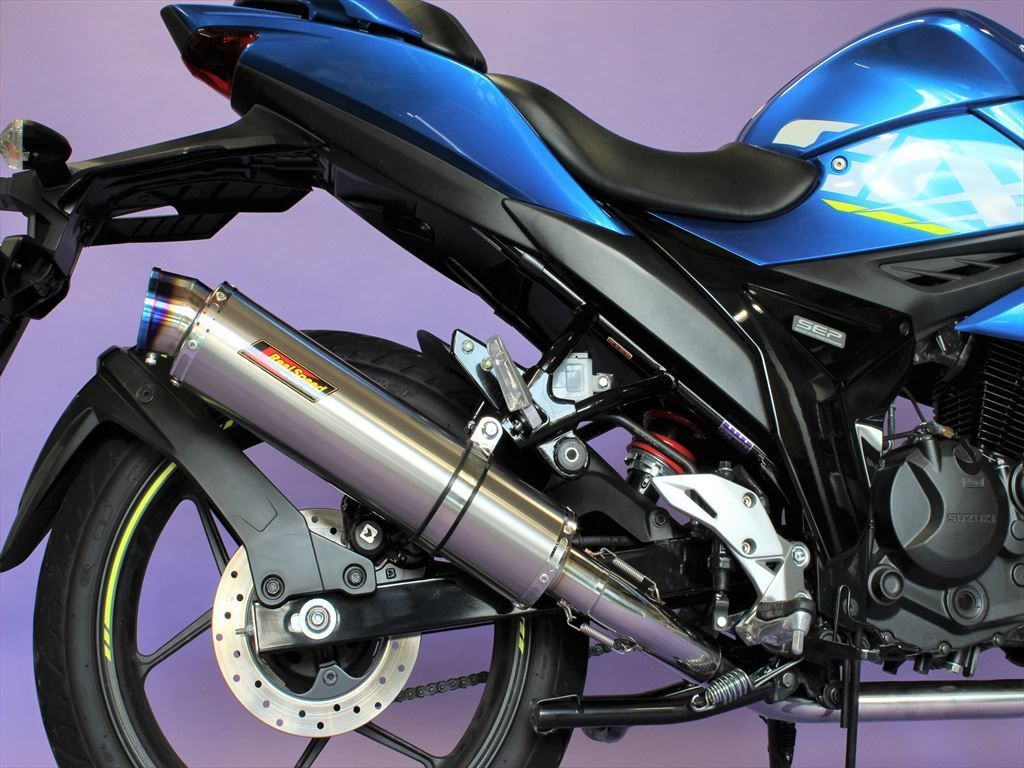 Realspeed リアルスピード ジクサー150 ( 2BK-ED13N ) バイクマフラー Meteo メテオ チタン ソリッド マフラー スズキ  GIXXER150