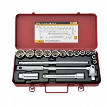 トップ工業 TOP ソケットレンチセットS 差込角12.7mm 18点 SWS-413S
