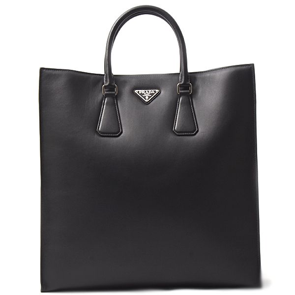 プラダ バッグ メンズ ハンドバッグ トートバッグ 2WAY ブラック レザー PRADA 2VG111