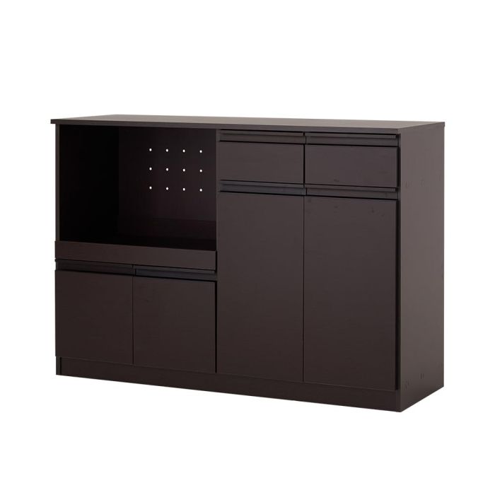 【新品・2営業日で発送】HAGIHARA 萩原 キッチンカウンター VKC-7151DBR 北海道、沖縄、離島配送不可