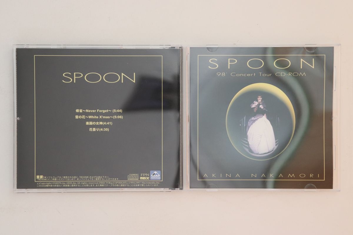 中森明菜さんのSPOON 98`Concert Tour CD-ROM 中森明菜さんのSPOON 98`Concert Tour CD-ROM