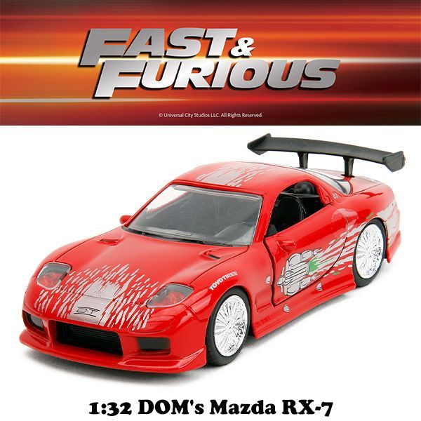 JADATOYS 1:32 ワイルドスピードダイキャストカー DOM'S MAZDA