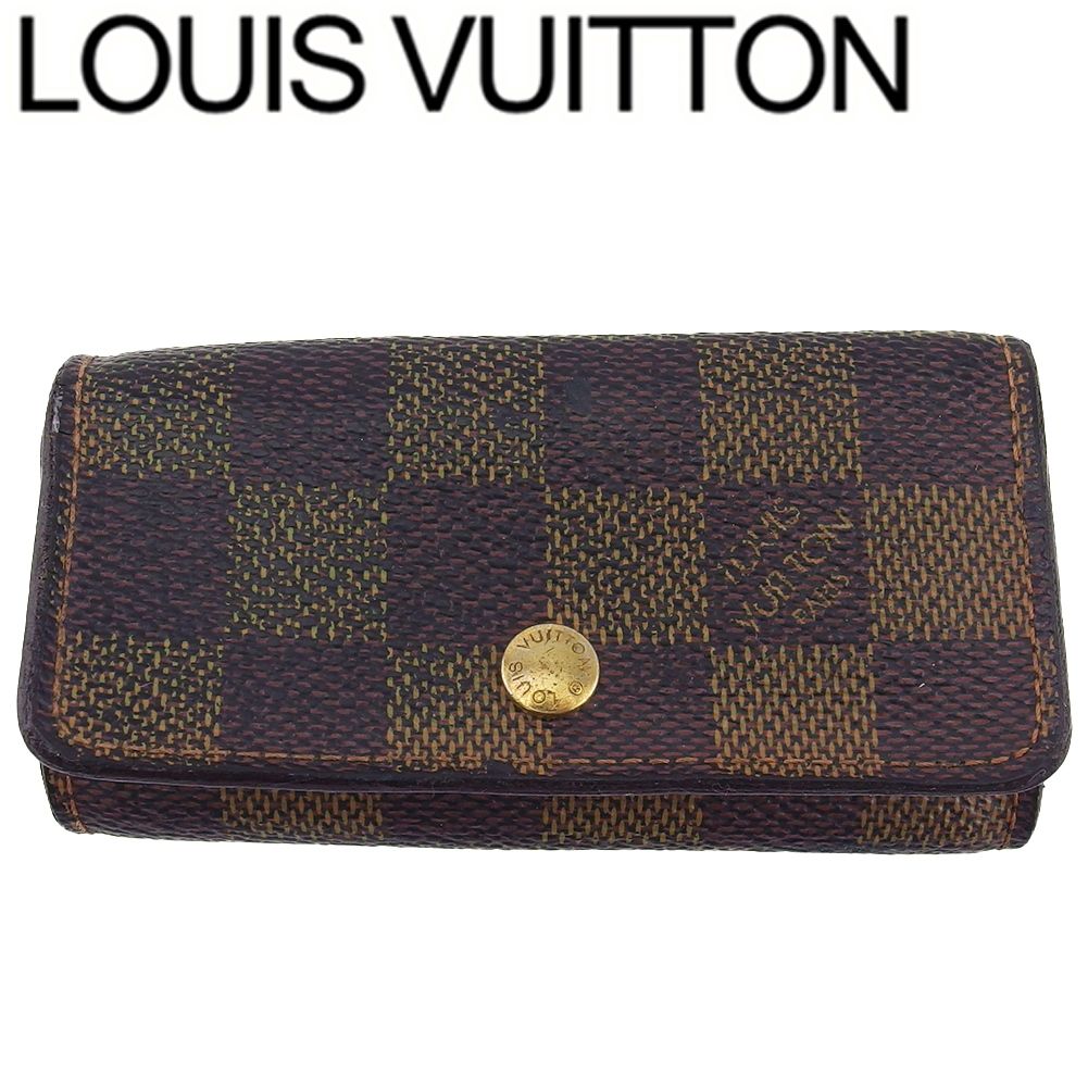 ✨極美品✨ルイヴィトン　ダミエエベヌ ミュルティクレ4 キーケース　ブラウン ルイ・ヴィトン LOUIS VUITTON キーケース ダミエ