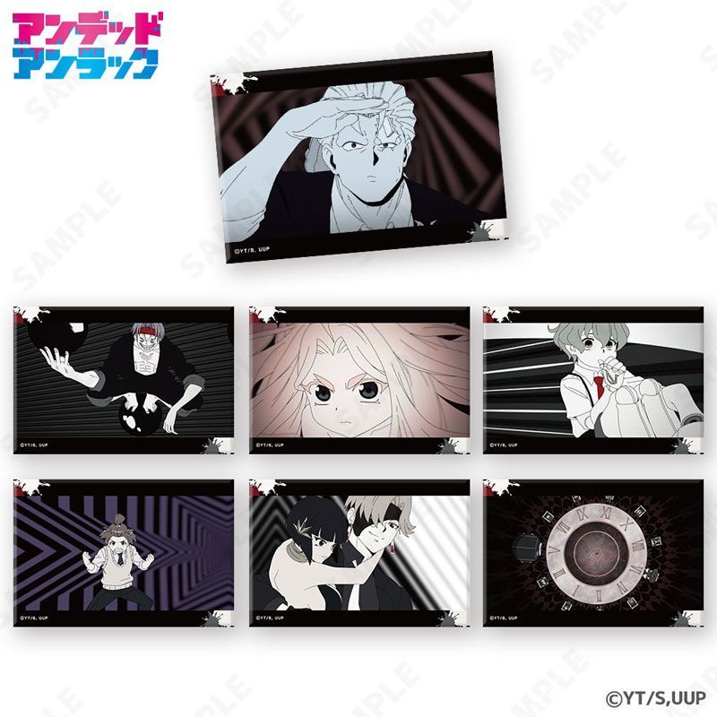 【新品・公式】アンデッドアンラック トレーディングスクエア缶バッジ A Ver.[OPu0026EDコレクション] BOX 公式グッズ colleize コレイズ