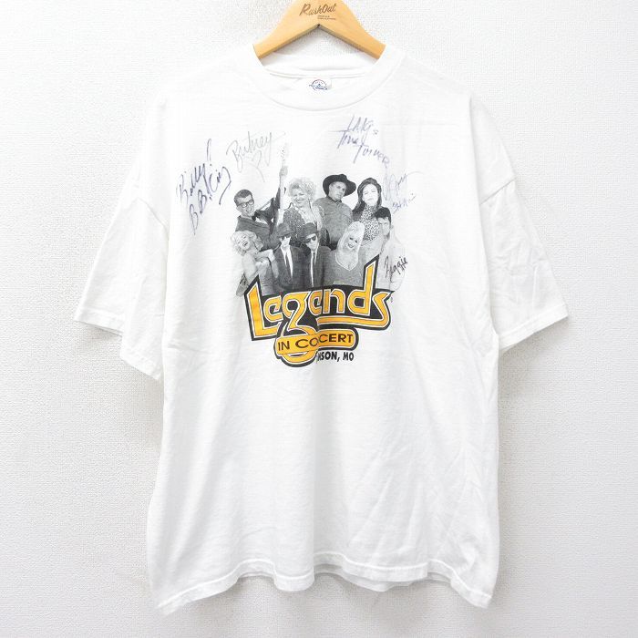 XL/古着 半袖 ビンテージ ロック バンド Tシャツ メンズ 00s Legends IN CONCEPT マリリンモンロー エルビスプレスリー  サイン入り 大 - メルカリ