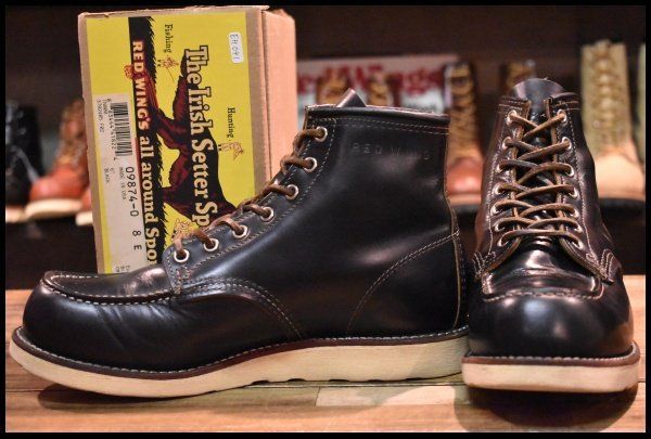 o*m様 REDWING ブーツ 8E 箱付 良品 13年】レッドウィング 9874 アイリッシュセッター