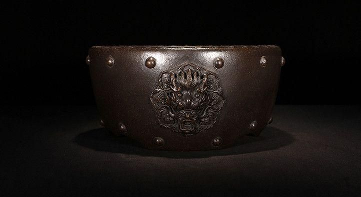 竜頭鉢 紫砂の鉢 盆栽鉢 植木鉢 小品盆栽鉢 大品盆栽鉢