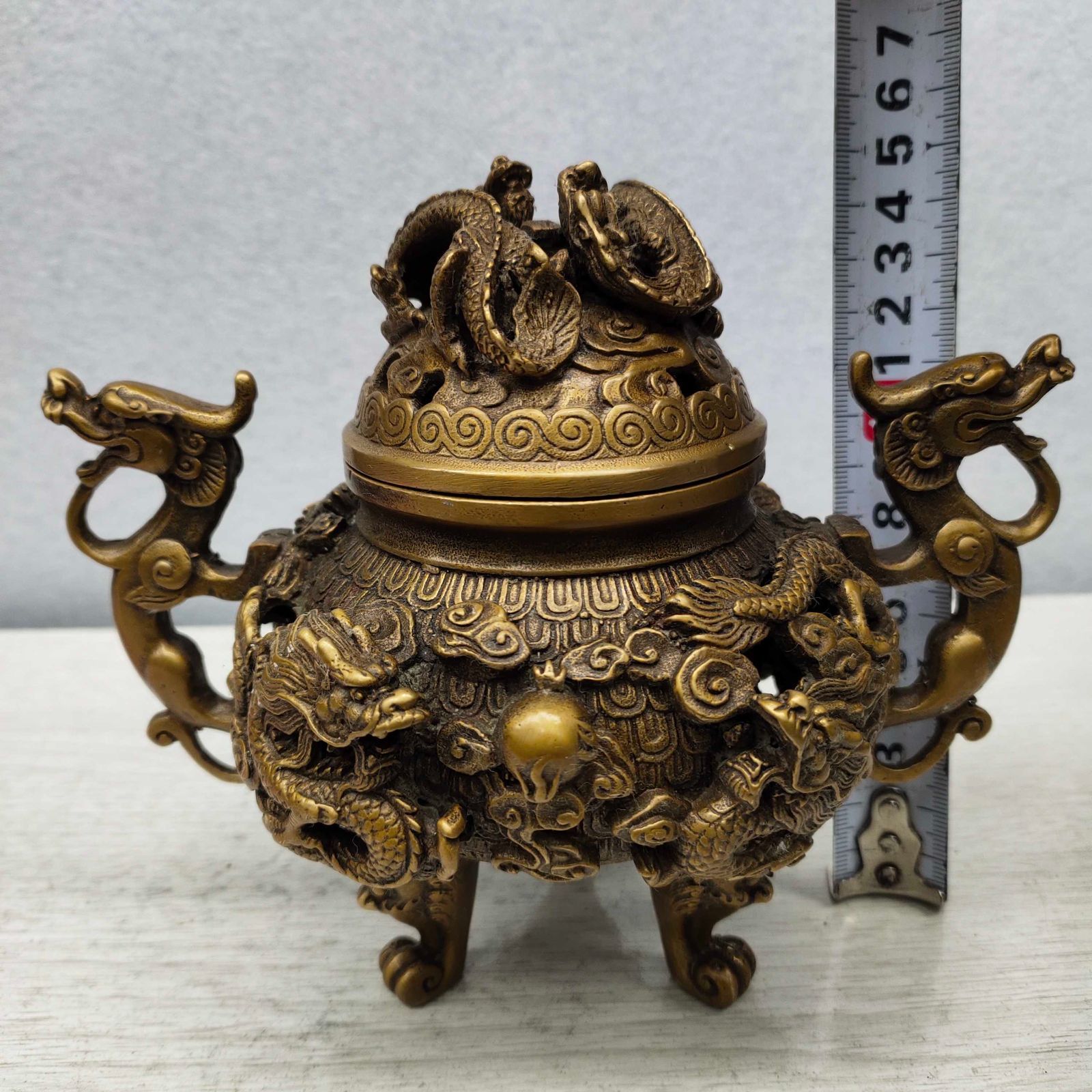 香炉　鷹　大明宣徳年製　銅製　置物 風水 開運 金運 骨董 古美術　アンティーク Yahoo!オークション - 「大明宣徳年製 香炉」の落札相場・落札価格
