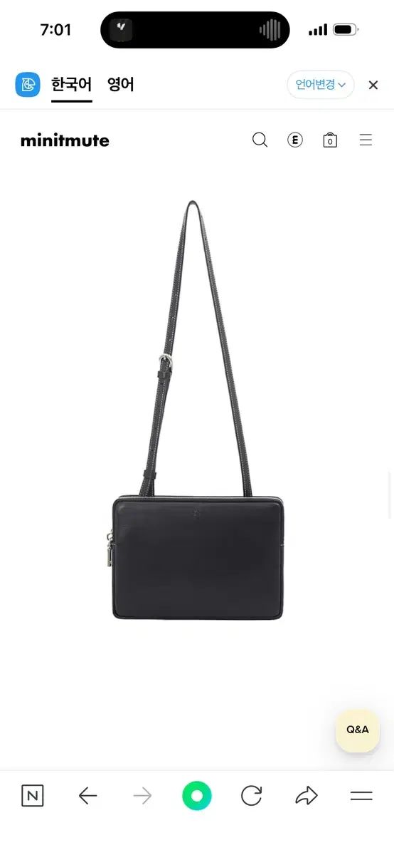 MINITMUTE ミニミュート ツイン ミニ バッグ ブラック DECORATOM_COM_BR