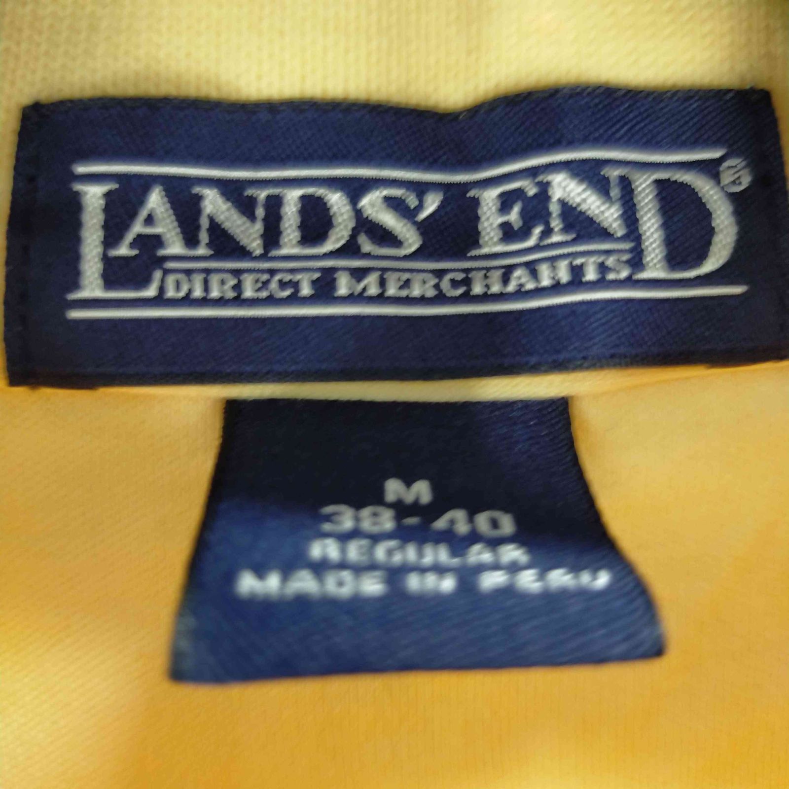 ランズエンド LANDS END L/Sポロシャツ メンズ JPN：M