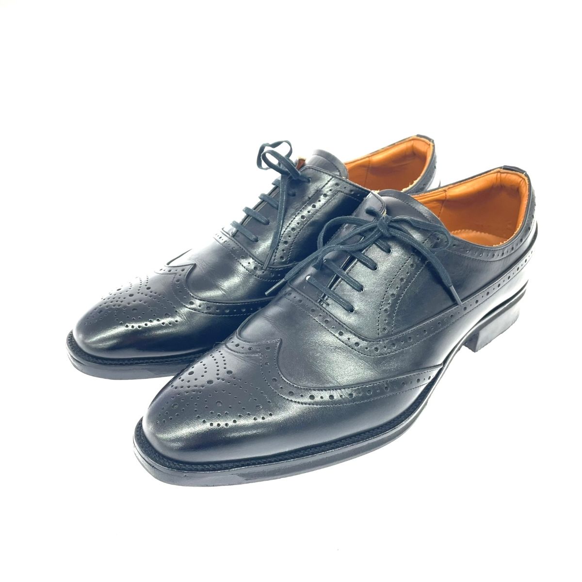 Asics アシックス ランウォーク 表記サイズ:24 1/2 ウイングチップ レザー 1231A055   ブラック メンズ / 241001003983 Asics アシックス ランウォーク 表記サイズ:24 1/2 ウイングチップ