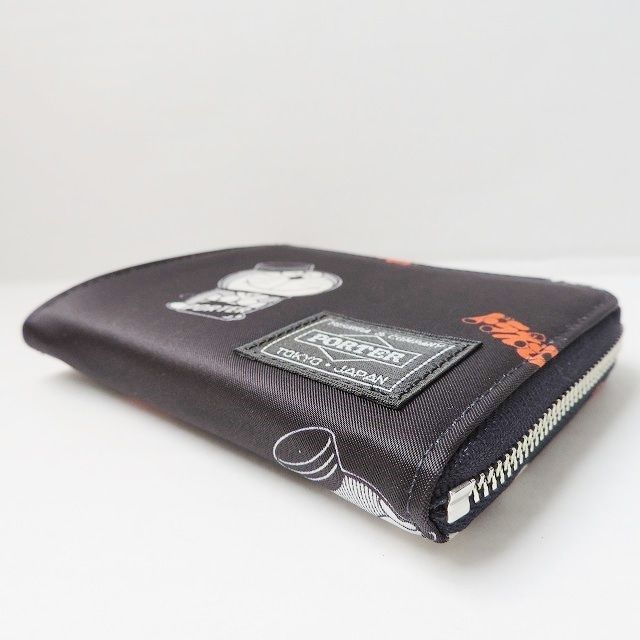 PORTER/吉田(ポーター) 2つ折り財布美品 MULTI WALLET 381-03097 ネイビー×アイボリー×オレンジ L字ファスナー/ ドラえもんコラボ - メルカリ