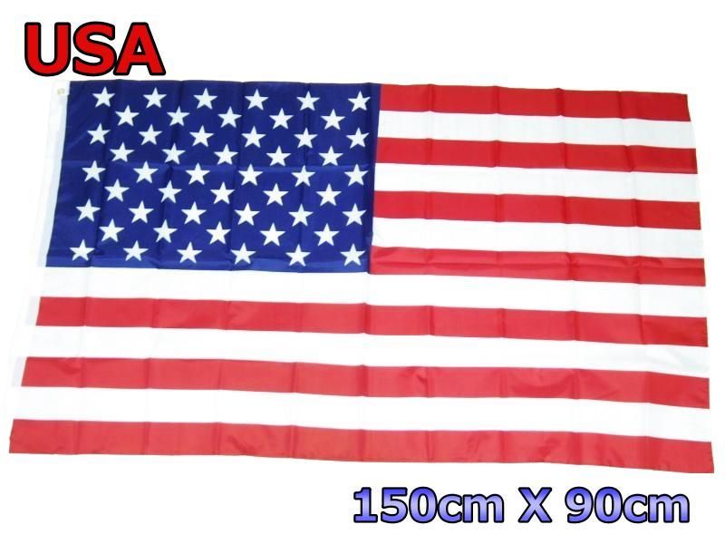 アメリカ 国旗 フラッグ 4号 サイズ 150×90ｃｍ - 地図・国旗
