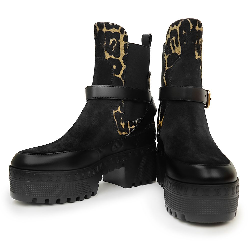 LOUIS VUITTON - 【美品】 ルイヴィトン LV ローリエート ブーツ