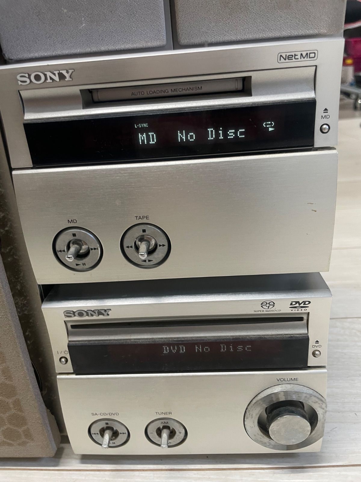 SONY CMT-SE9スーパーオーディオCD／DVD搭載コンポ ジャンク品SONY CMT-SE9スーパーオーディオCD／DVD搭載コンポ