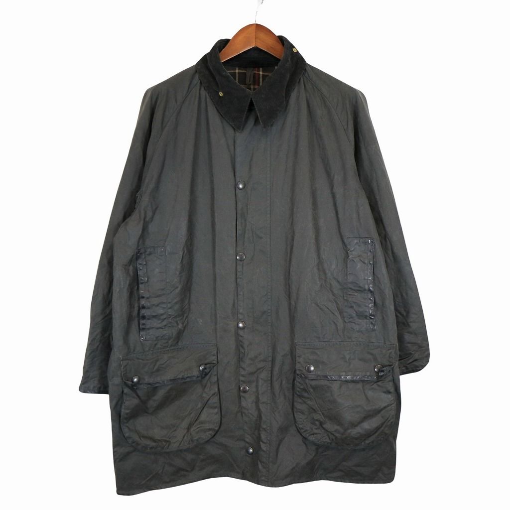 60年代 イングランド製 Barbour バブアー MARK PHILLIPS BORDER オイルドジャケット 3ワラント オリーブ (メンズ 46位) 中古 古着 O5494 60年代 イングランド製 Barbour バブアー MARK PHILLIPS BORDER