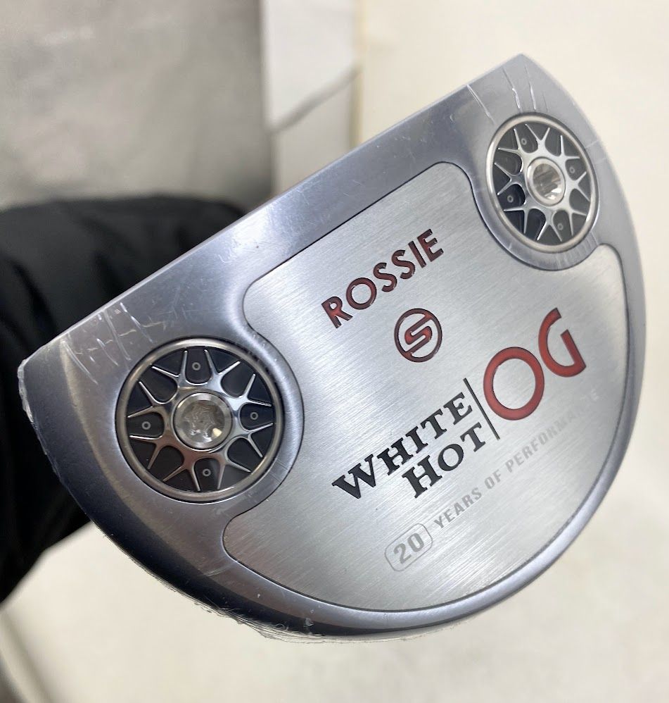 【開封済・未使用品】オデッセイ 右 パター WHITE HOT OG ROSSIE ショートスラント マレットタイプ 73010O23400 K0306 0312ML006 0120240308100467