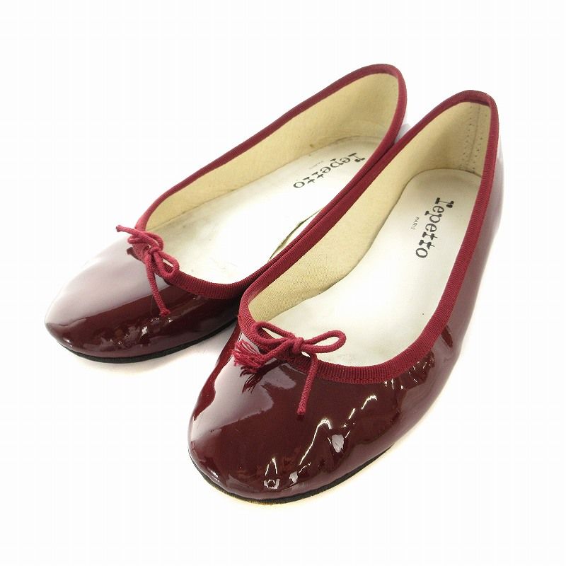 レペット Repetto バレエシューズ フラットパンプス エナメル リボン