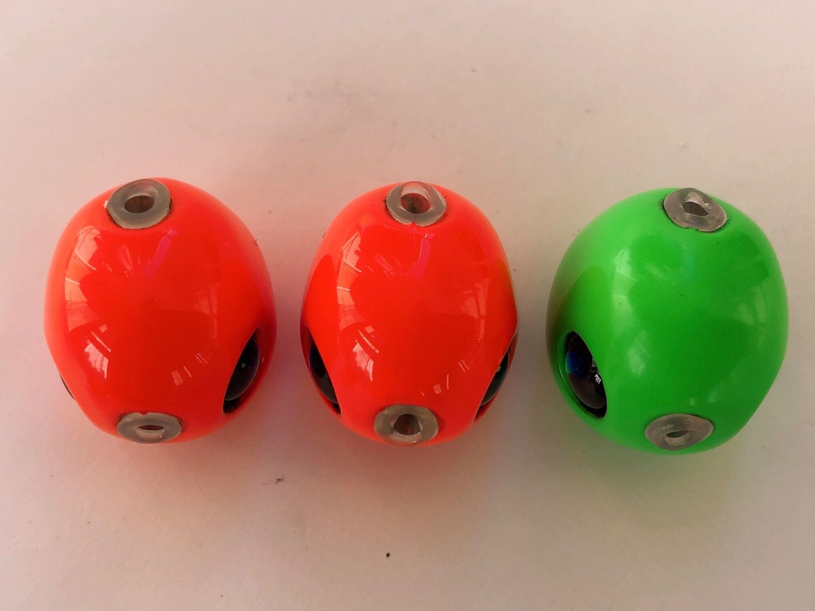 タングステン タイラバ タイラバヘッド 100g3個:オレンジグリーン1