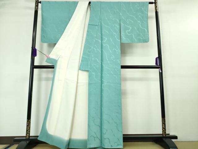 平和屋本店□極上 人間国宝 小宮康孝 江戸小紋 鮫小紋柄 流水文 逸品
