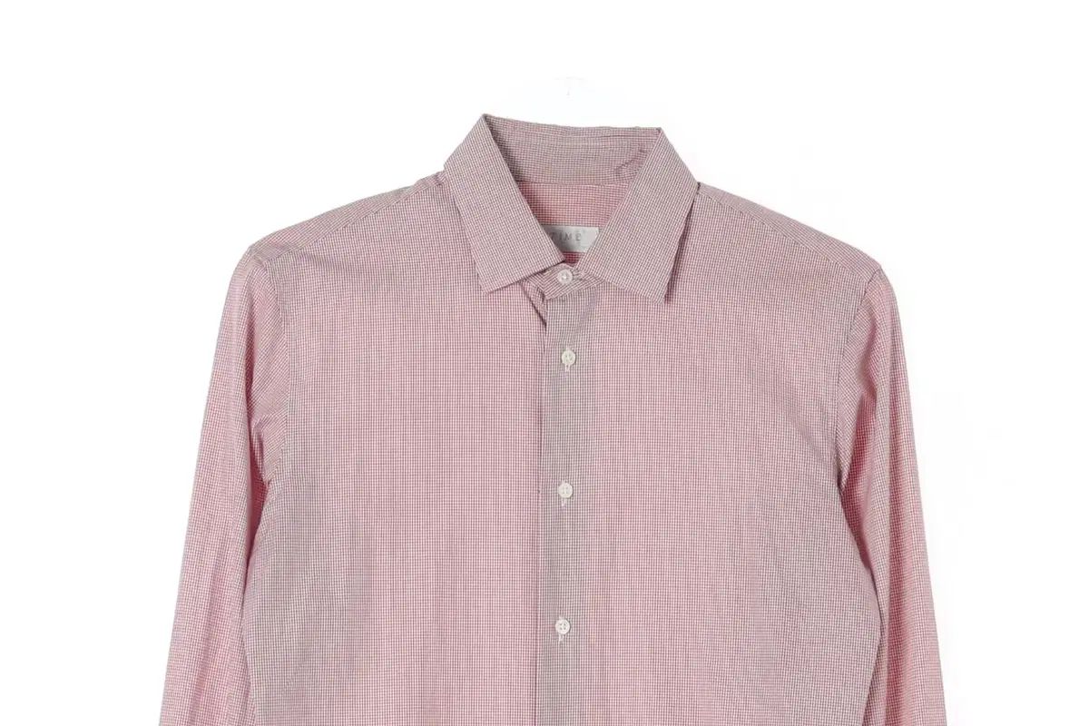 ピングのたび S TIME レッド スモールチェック柄 長袖 シャツ