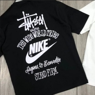 新品 特価値 Nike x stussy ステューシー ダイス Tシャツ 男女兼用 2枚