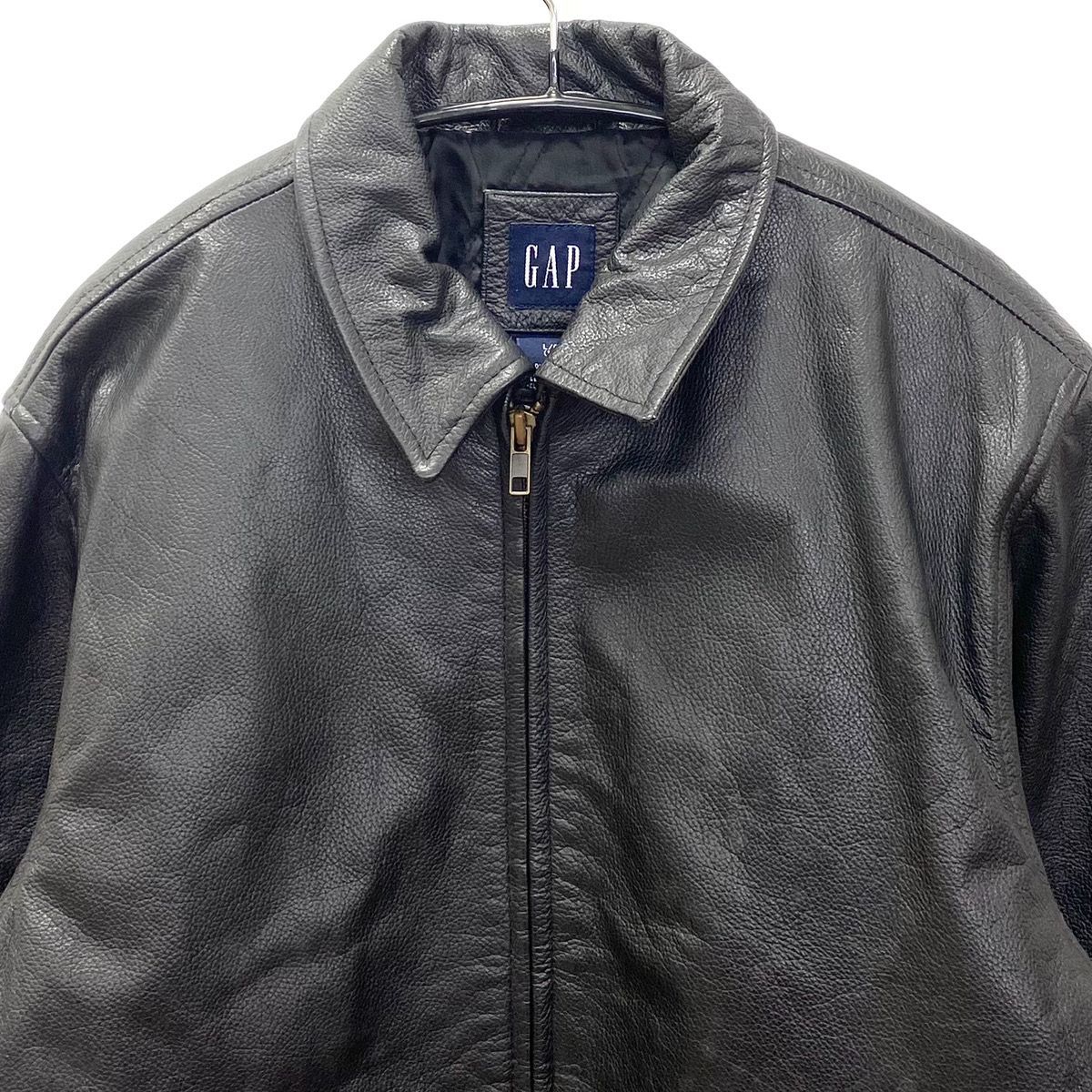 OLD GAP レザージャケット 牛革 Lサイズ レザージャケット OLD GAPオールドギャップ 90s 本革100% 牛革