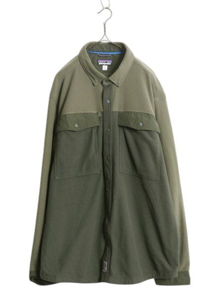 【お得なクーポン配布中!】 パタゴニア ロングスリーブ アーリー ライズ スナップ シャツ メンズ XL / 20年製 フリース ジャケット ツートン アウトドア 大きいサイズ