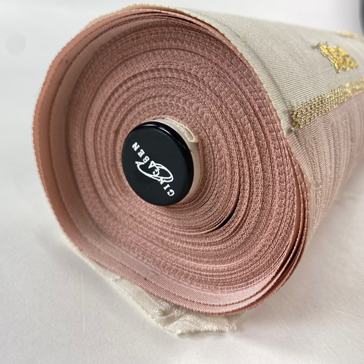 縮緬 ピンクベージュ