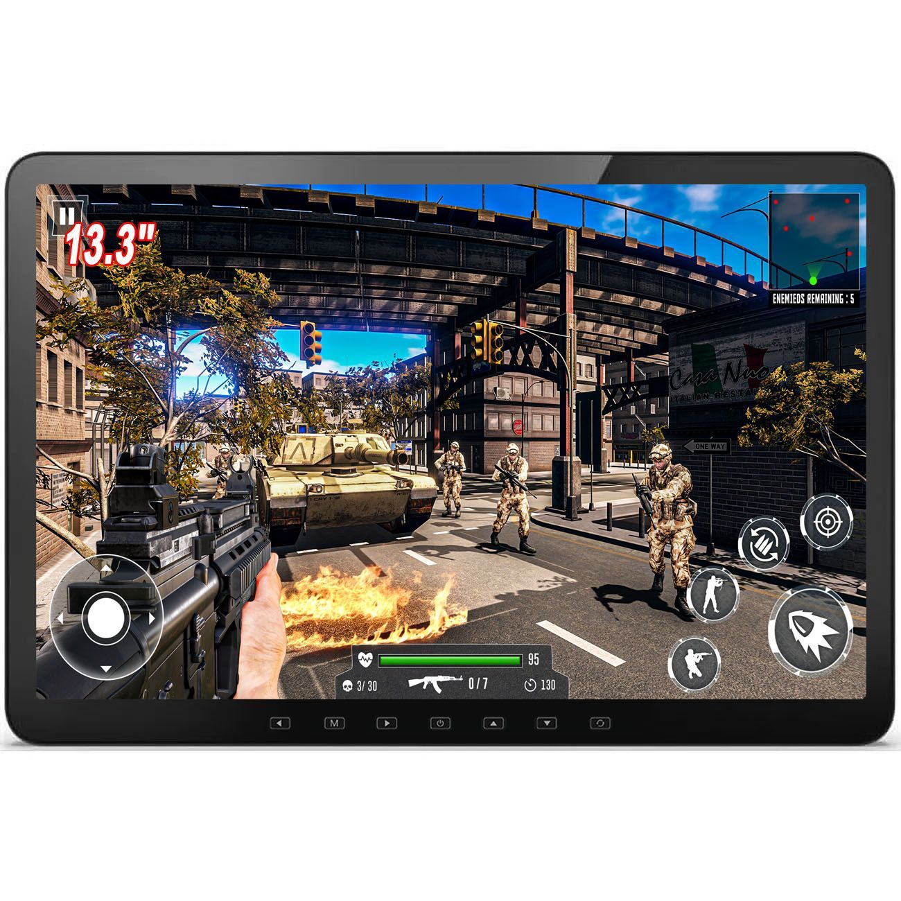 訳あり商品 13.3インチ 1080P リアモニター 軽量 HDMI 薄型 13.3インチ 1080P リアモニター 車載モニター 軽量 HDMI 薄型