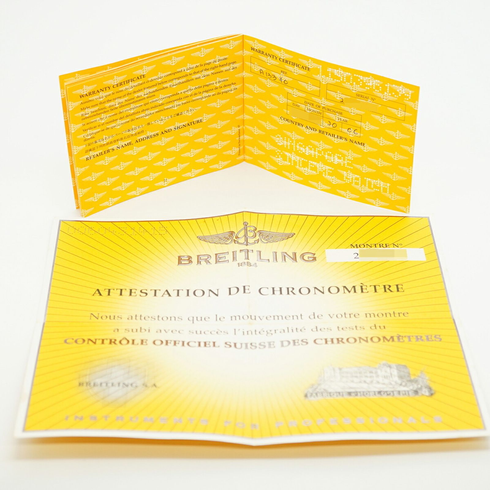 ブライトリング スーパーアベンジャー A 13370 ネイビー文字盤腕時計 メンズ