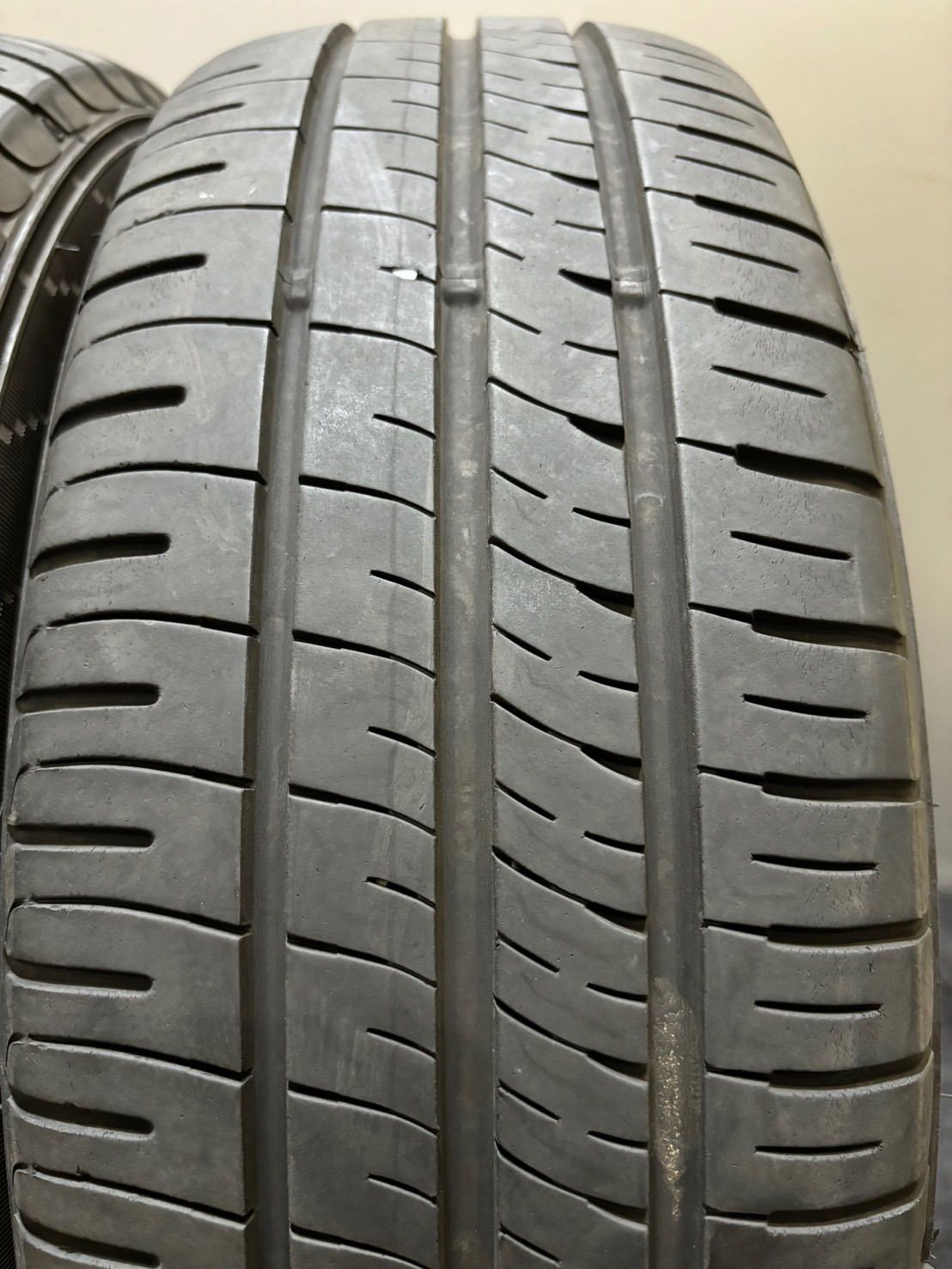 ☆185/60R15 DUNLOP/ENASAVE EC204 20年製 社外アルミ 15インチ 5.5J +50 100 4H 夏タイヤ 4本  フィット シャトル フリード (南1-G376) - メルカリ